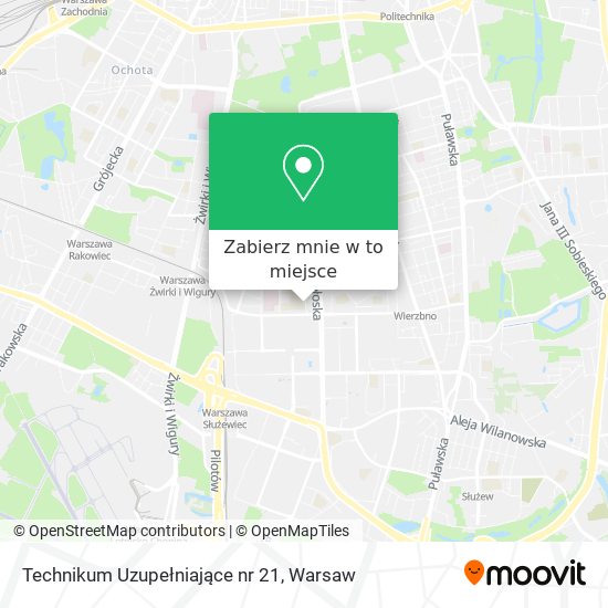 Mapa Technikum Uzupełniające nr 21