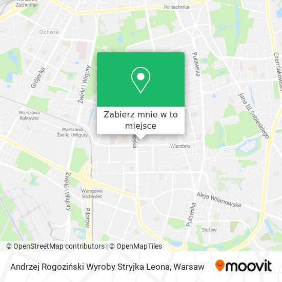 Mapa Andrzej Rogoziński Wyroby Stryjka Leona