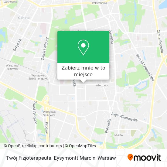 Mapa Twój Fizjoterapeuta. Eysymontt Marcin