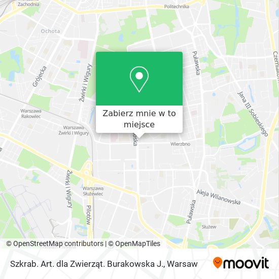 Mapa Szkrab. Art. dla Zwierząt. Burakowska J.