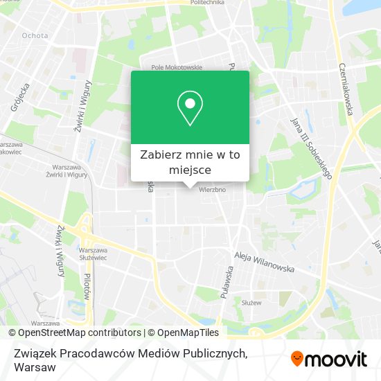 Mapa Związek Pracodawców Mediów Publicznych