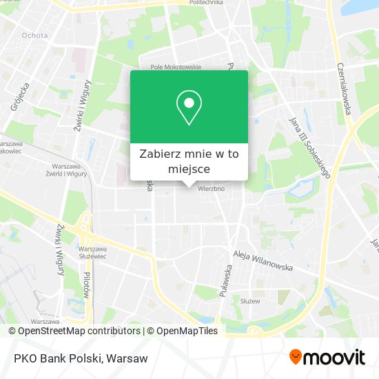 Mapa PKO Bank Polski