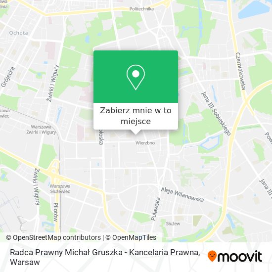 Mapa Radca Prawny Michał Gruszka - Kancelaria Prawna