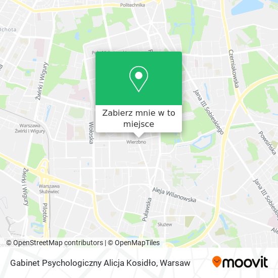 Mapa Gabinet Psychologiczny Alicja Kosidło