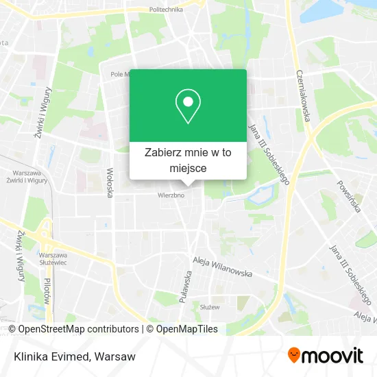 Mapa Klinika Evimed