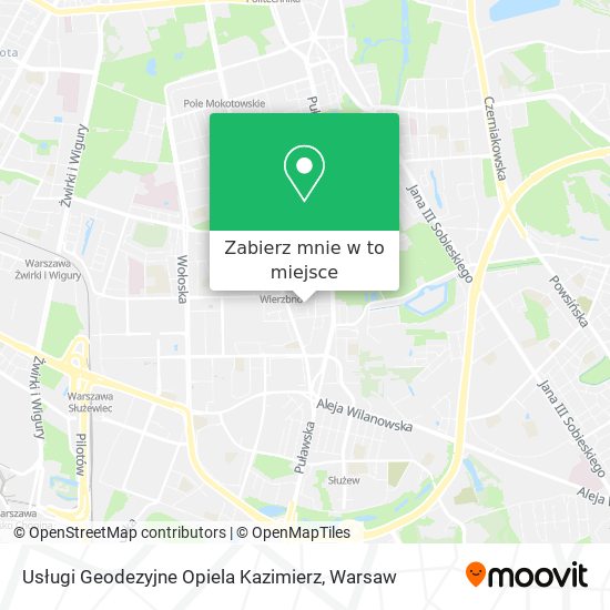 Mapa Usługi Geodezyjne Opiela Kazimierz