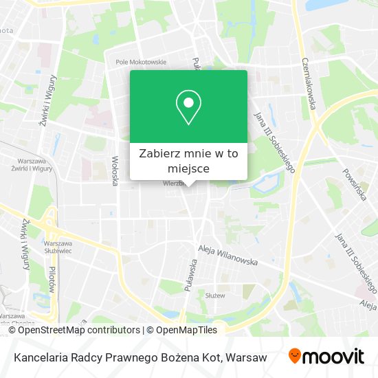 Mapa Kancelaria Radcy Prawnego Bożena Kot