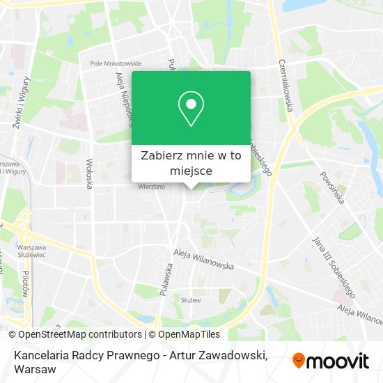 Mapa Kancelaria Radcy Prawnego - Artur Zawadowski