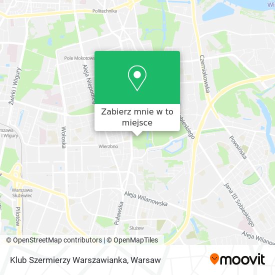 Mapa Klub Szermierzy Warszawianka