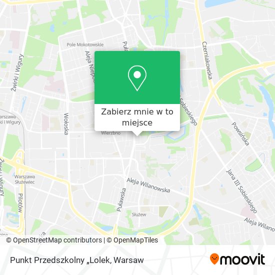 Mapa Punkt Przedszkolny „Lolek