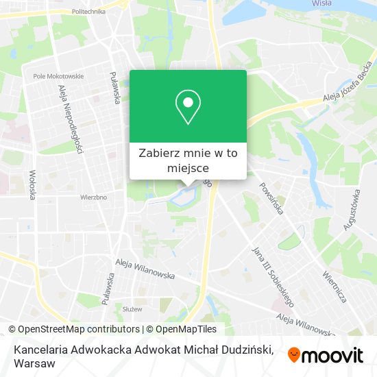 Mapa Kancelaria Adwokacka Adwokat Michał Dudziński