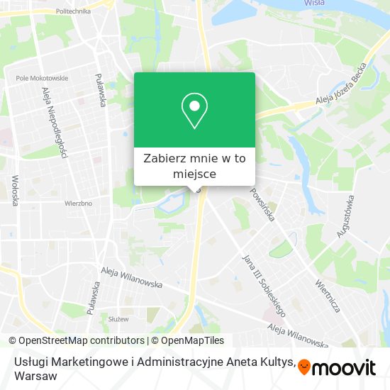 Mapa Usługi Marketingowe i Administracyjne Aneta Kultys