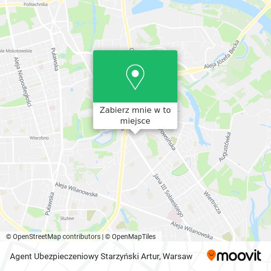 Mapa Agent Ubezpieczeniowy Starzyński Artur