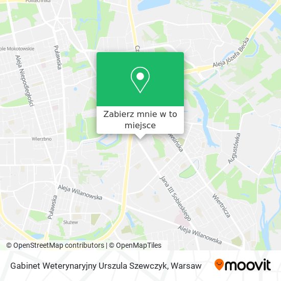 Mapa Gabinet Weterynaryjny Urszula Szewczyk