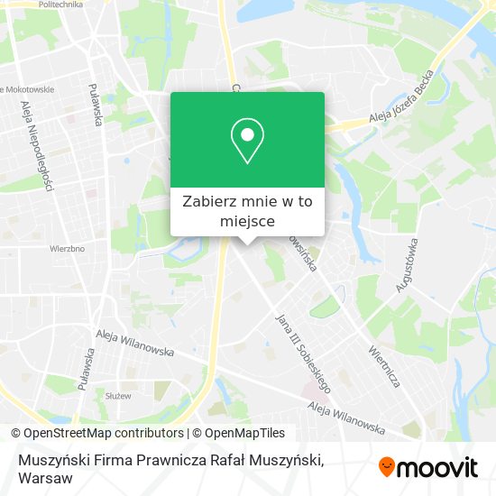 Mapa Muszyński Firma Prawnicza Rafał Muszyński