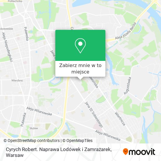 Mapa Cyrych Robert. Naprawa Lodówek i Zamrażarek