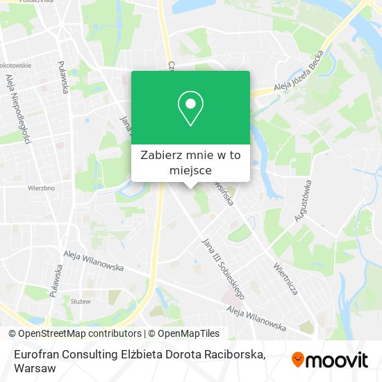 Mapa Eurofran Consulting Elżbieta Dorota Raciborska