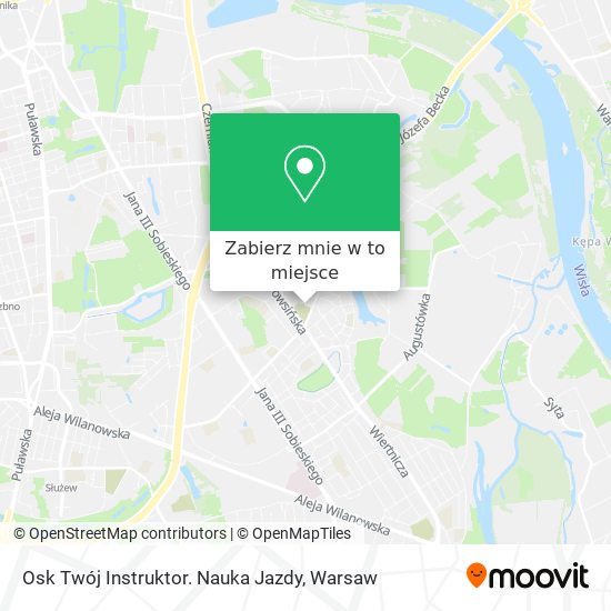 Mapa Osk Twój Instruktor. Nauka Jazdy