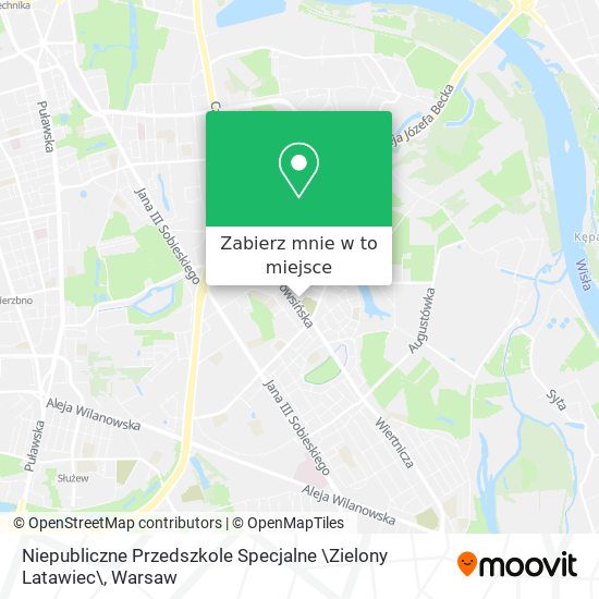 Mapa Niepubliczne Przedszkole Specjalne \Zielony Latawiec\