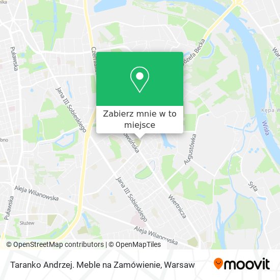 Mapa Taranko Andrzej. Meble na Zamówienie