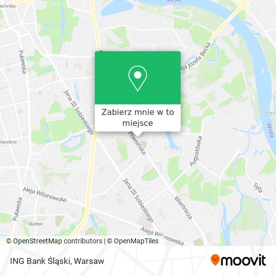 Mapa ING Bank Śląski