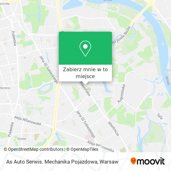 Mapa As Auto Serwis. Mechanika Pojazdowa