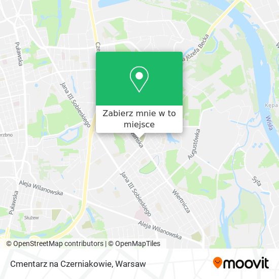 Mapa Cmentarz na Czerniakowie