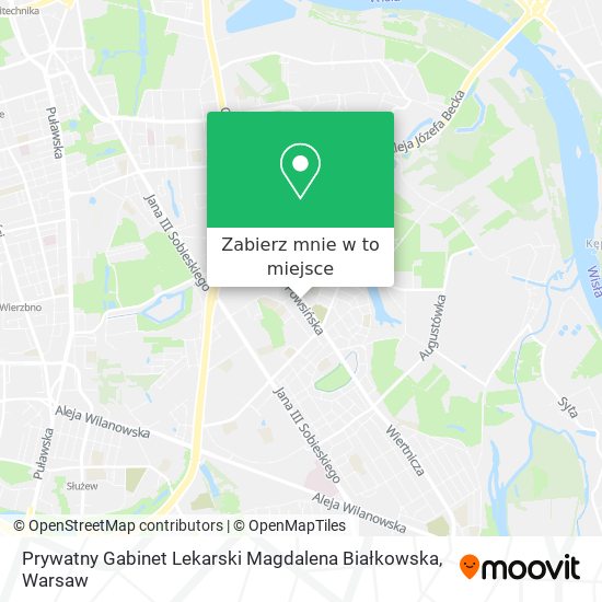 Mapa Prywatny Gabinet Lekarski Magdalena Białkowska