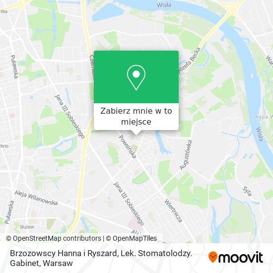 Mapa Brzozowscy Hanna i Ryszard, Lek. Stomatolodzy. Gabinet