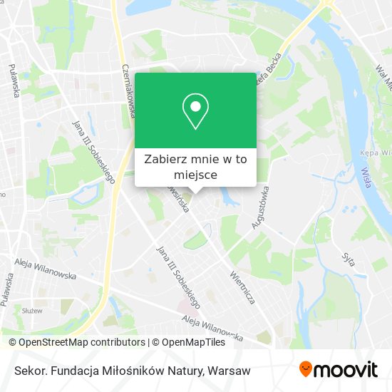 Mapa Sekor. Fundacja Miłośników Natury