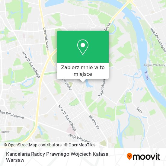 Mapa Kancelaria Radcy Prawnego Wojciech Kałasa