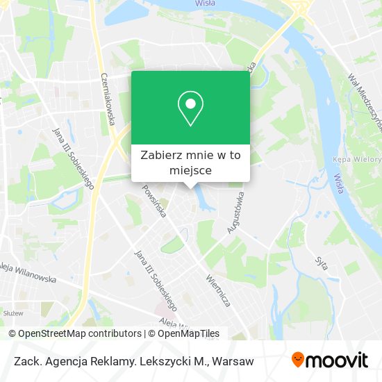 Mapa Zack. Agencja Reklamy. Lekszycki M.