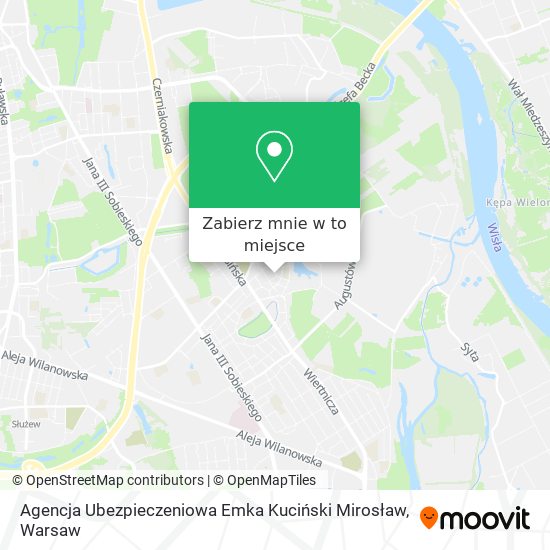 Mapa Agencja Ubezpieczeniowa Emka Kuciński Mirosław