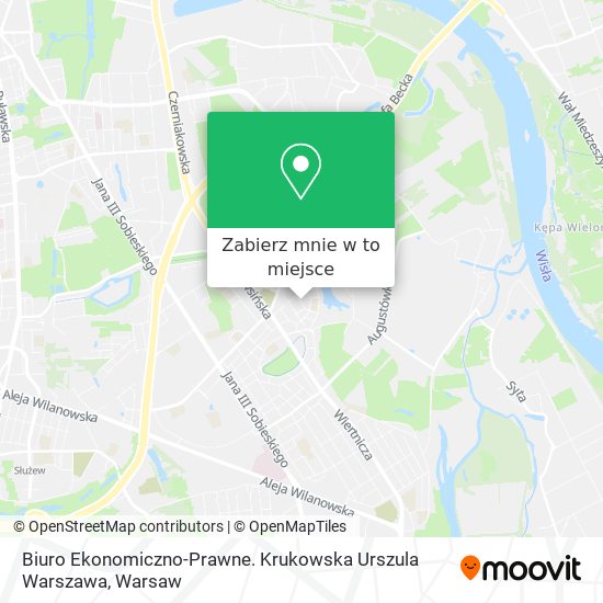 Mapa Biuro Ekonomiczno-Prawne. Krukowska Urszula Warszawa