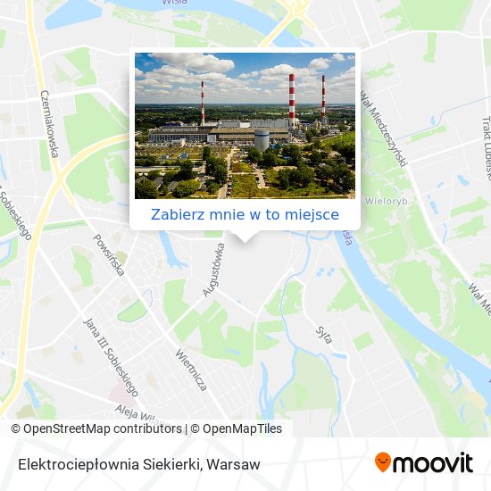 Mapa Elektrociepłownia Siekierki