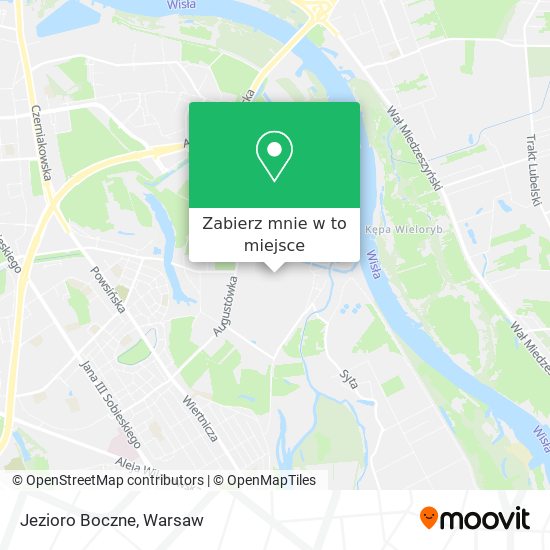 Mapa Jezioro Boczne