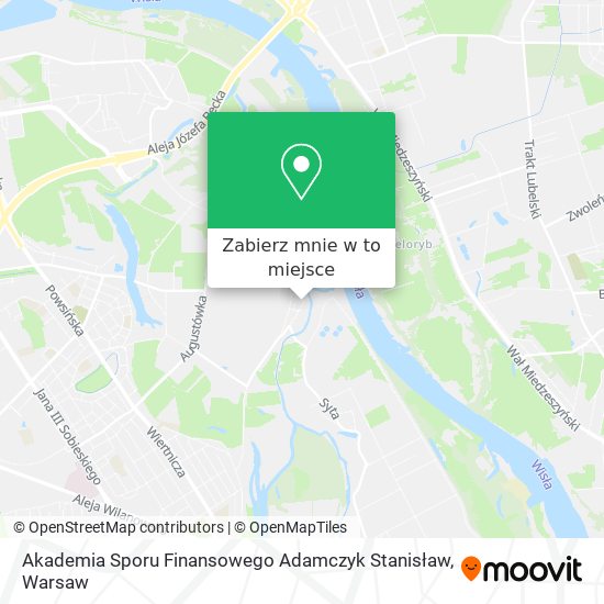 Mapa Akademia Sporu Finansowego Adamczyk Stanisław