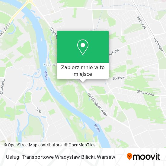 Mapa Usługi Transportowe Władysław Bilicki