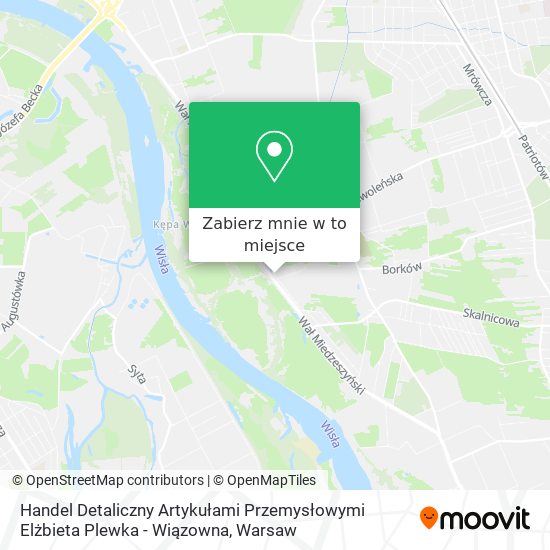 Mapa Handel Detaliczny Artykułami Przemysłowymi Elżbieta Plewka - Wiązowna