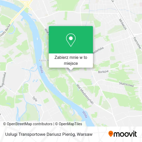 Mapa Usługi Transportowe Dariusz Pieróg