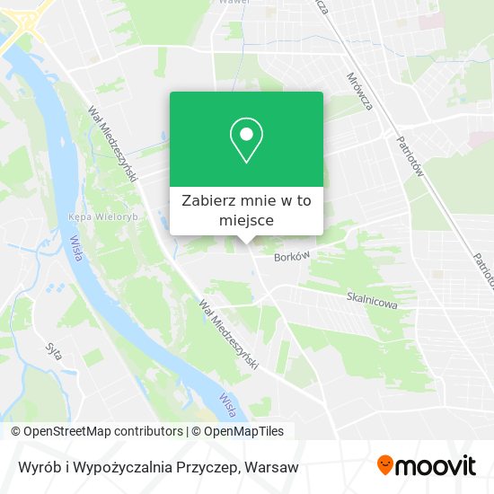 Mapa Wyrób i Wypożyczalnia Przyczep