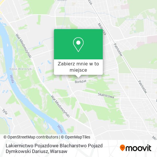 Mapa Lakiernictwo Pojazdowe Blacharstwo Pojazd Dymkowski Dariusz