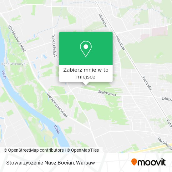 Mapa Stowarzyszenie Nasz Bocian