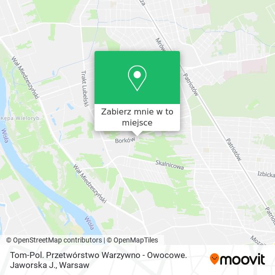 Mapa Tom-Pol. Przetwórstwo Warzywno - Owocowe. Jaworska J.