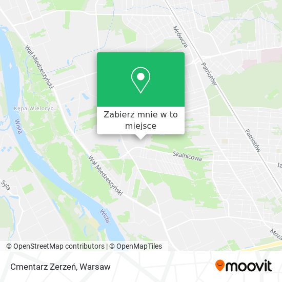 Mapa Cmentarz Zerzeń