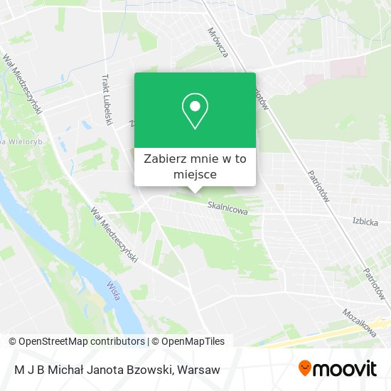 Mapa M J B Michał Janota Bzowski