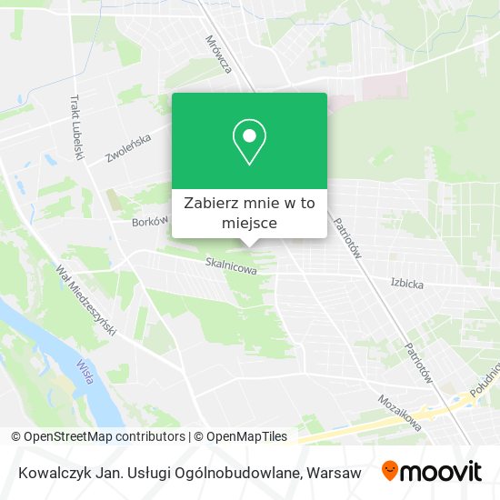 Mapa Kowalczyk Jan. Usługi Ogólnobudowlane