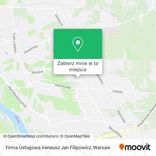 Mapa Firma Usługowa Ireneusz Jan Filipowicz