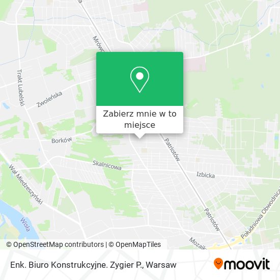 Mapa Enk. Biuro Konstrukcyjne. Zygier P.