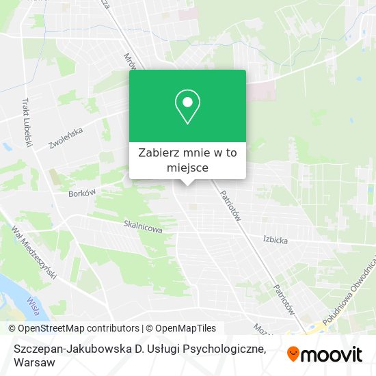 Mapa Szczepan-Jakubowska D. Usługi Psychologiczne